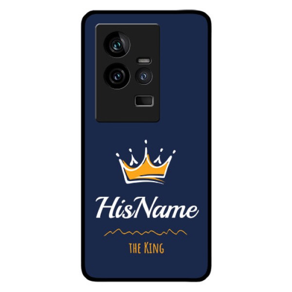 iQOO 11 5G Glass Phone Case King with Name