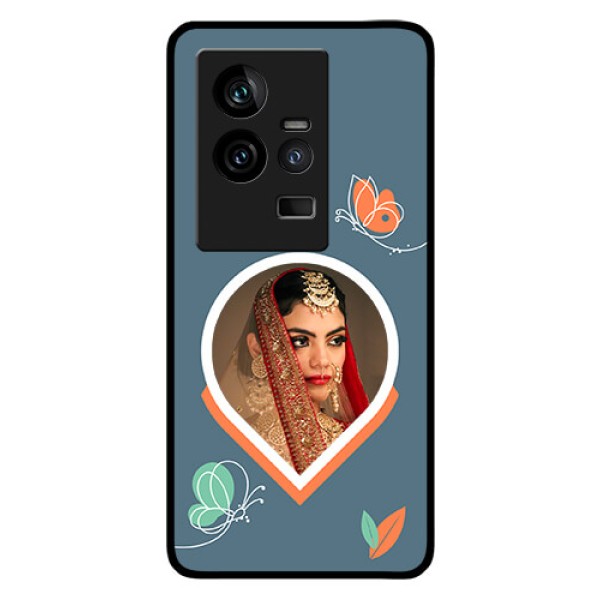 iQOO 11 5G Custom Glass Mobile Case - Droplet Butterflies Design