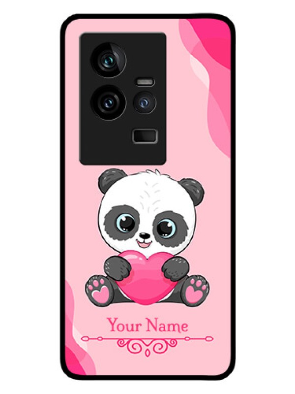 Custom iQOO 11 5G Custom Glass Mobile Case - Cute Panda Design