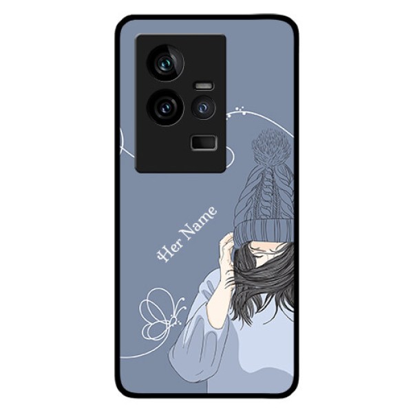 iQOO 11 5G Custom Glass Mobile Case - Girl in winter outfit Design iQOO 11 5G Custom Glass Mobile Case - Girl in winter outfit Design