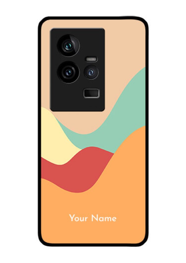 iQOO 11 5G Personalized Glass Phone Case - Ocean Waves Multi-colour Design