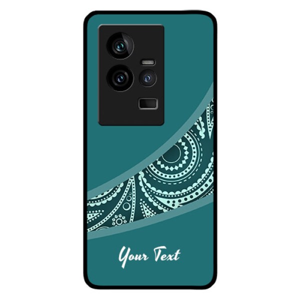 iQOO 11 5G Photo Printing on Glass Case - semi visible floral Design