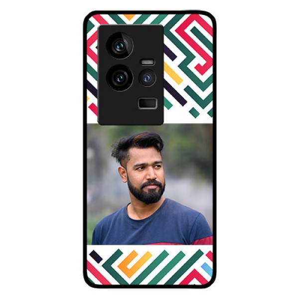 iQOO 11 5G Personalized Glass Phone Case - Colorful Maze Pattern Design iQOO 11 5G Personalized Glass Phone Case - Colorful Maze Pattern Design