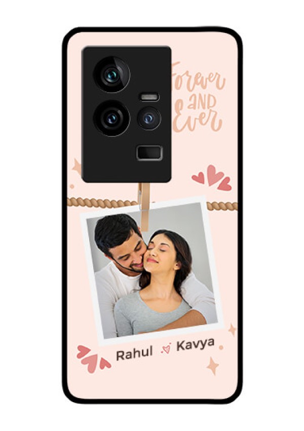 iQOO 11 5G Custom Glass Phone Case - Forever and ever love Design