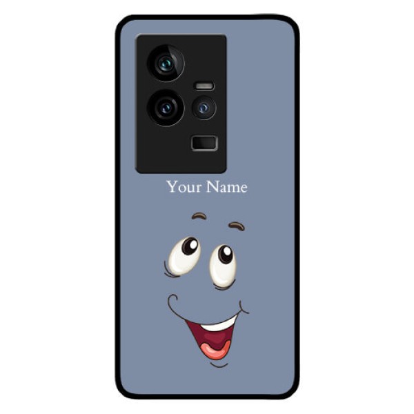 iQOO 11 5G Photo Printing on Glass Case - Laughing Cartoon Face Design iQOO 11 5G Photo Printing on Glass Case - Laughing Cartoon Face Design
