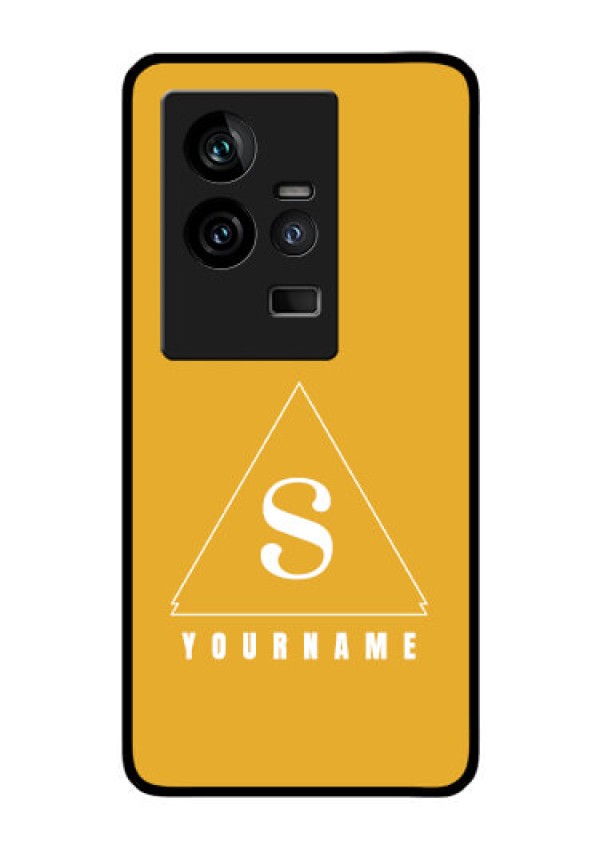 iQOO 11 5G Personalized Glass Phone Case - simple triangle Design