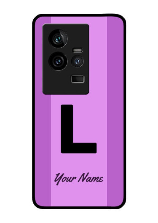 iQOO 11 5G Custom Glass Phone Case - Tricolor custom text Design