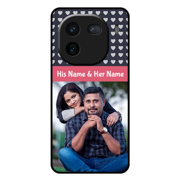 iQOO 12 5G Custom Glass Phone Case - Love Symbols Design