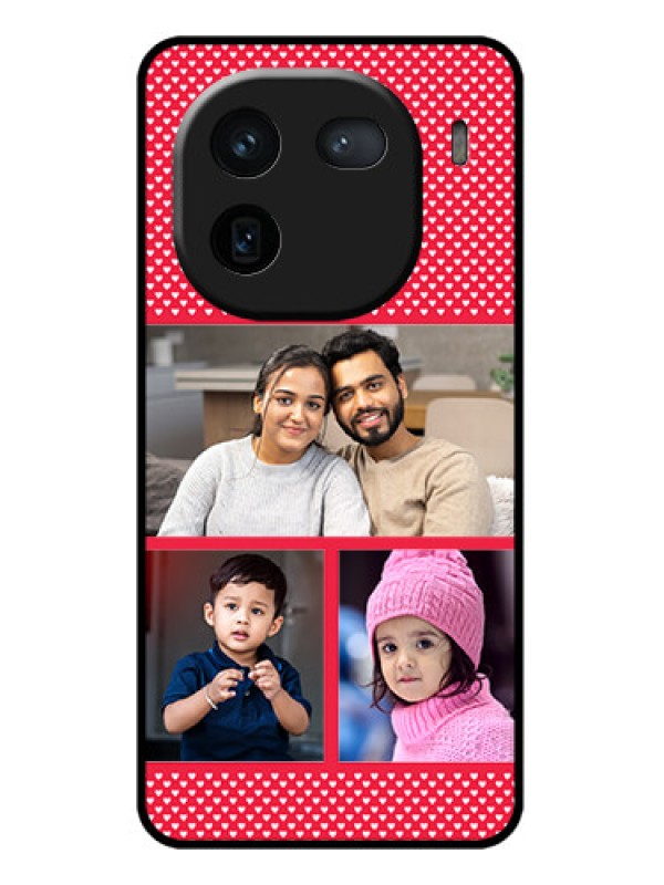 Custom iQOO 12 5G Custom Glass Phone Case - Bulk Photo Upload Design