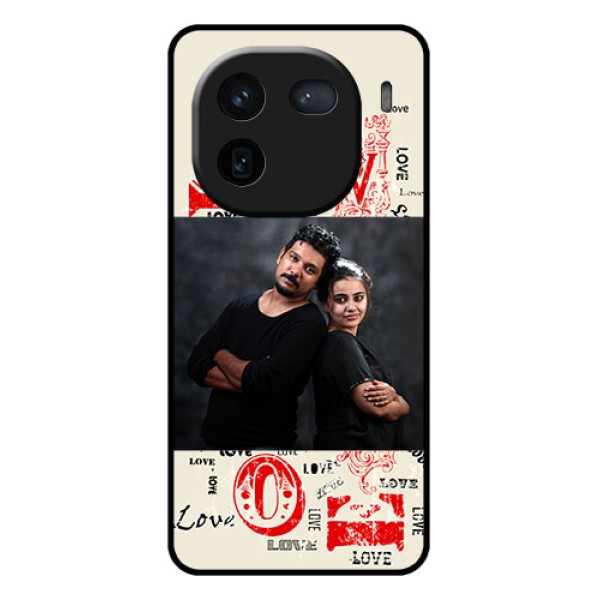 iQOO 12 5G Custom Glass Phone Case - Trendy Love Design Case