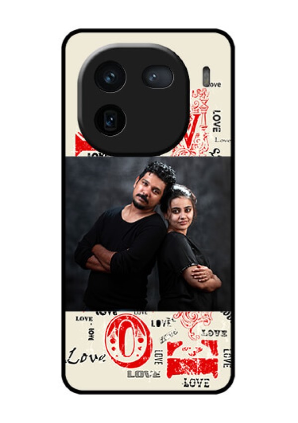 iQOO 12 5G Custom Glass Phone Case - Trendy Love Design Case
