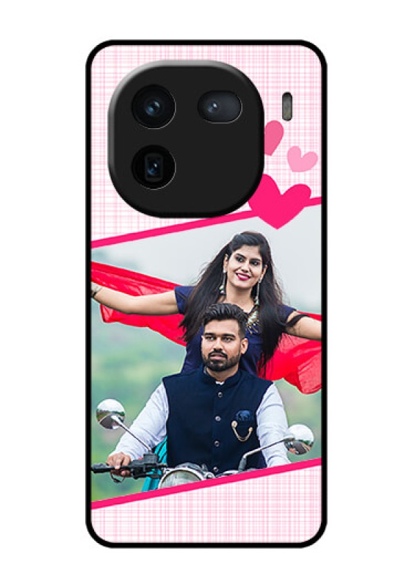 iQOO 12 5G Custom Glass Phone Case - Love Shape Heart Design