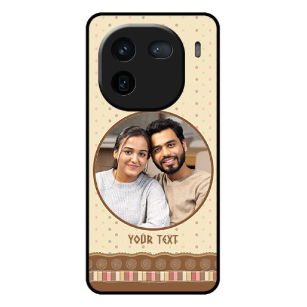 iQOO 12 5G Custom Glass Phone Case - Brown Dotted Mobile Case Design iQOO 12 5G Custom Glass Phone Case - Brown Dotted Mobile Case Design