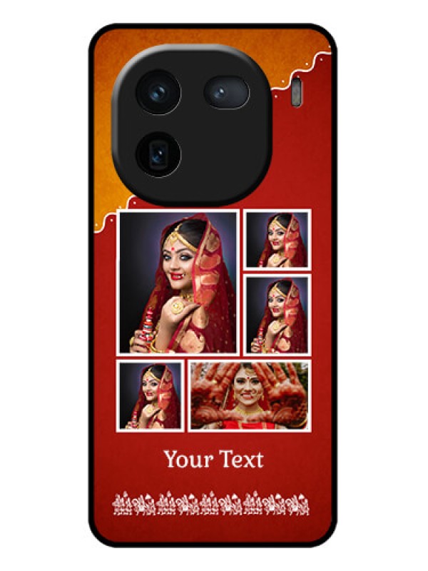 Custom iQOO 12 5G Custom Glass Phone Case - Wedding Pic Upload Design