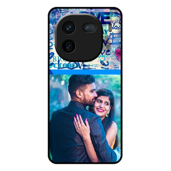 iQOO 12 5G Custom Glass Phone Case - Colorful Love Design