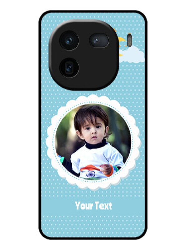 Custom iQOO 12 5G Custom Glass Phone Case - Violet Pattern Design