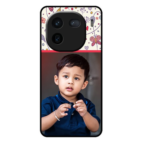 iQOO 12 5G Custom Glass Phone Case - Premium Floral Design