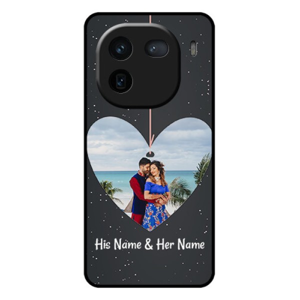 iQOO 12 5G Custom Glass Phone Case - Hanging Heart Design