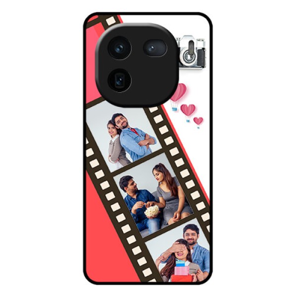 iQOO 12 5G Custom Glass Phone Case - 3 Image Holder With Film Reel iQOO 12 5G Custom Glass Phone Case - 3 Image Holder With Film Reel
