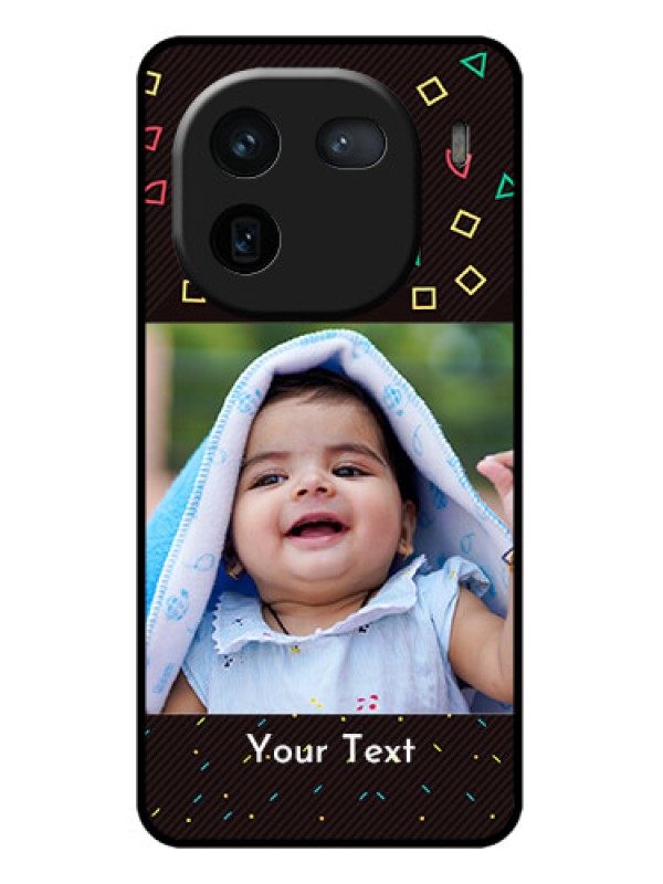 Custom iQOO 12 5G Custom Glass Phone Case - With Confetti Birthday Design