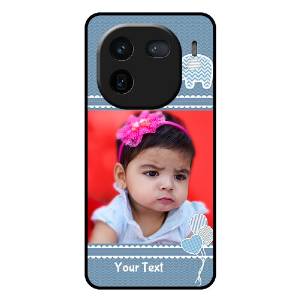 iQOO 12 5G Custom Glass Phone Case - With Kids Pattern Design