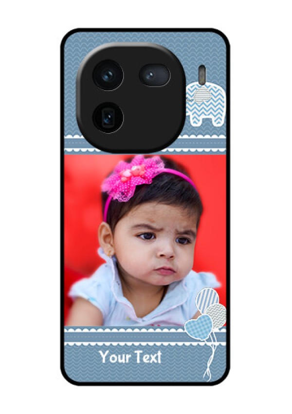 iQOO 12 5G Custom Glass Phone Case - With Kids Pattern Design