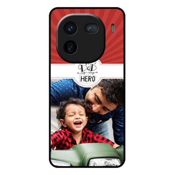 iQOO 12 5G Custom Glass Phone Case - My Dad Hero Design