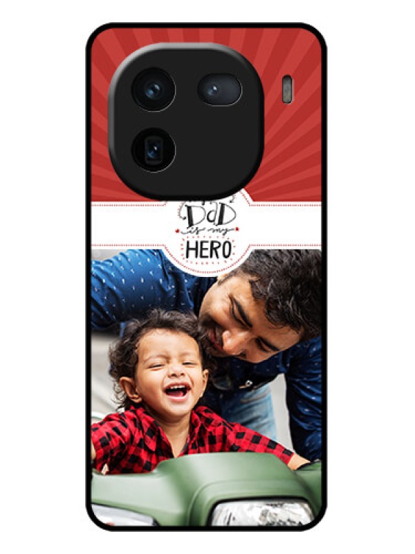 Custom iQOO 12 5G Custom Glass Phone Case - My Dad Hero Design