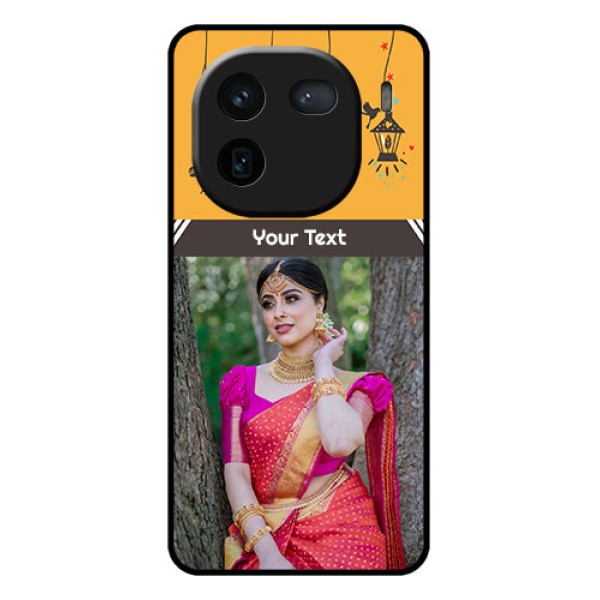 iQOO 12 5G Custom Glass Phone Case - With Family Picture And Icons iQOO 12 5G Custom Glass Phone Case - With Family Picture And Icons