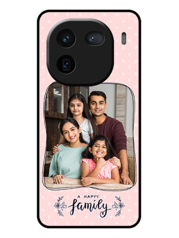 Custom iQOO 12 5G Custom Glass Phone Case - Family With Dots Design