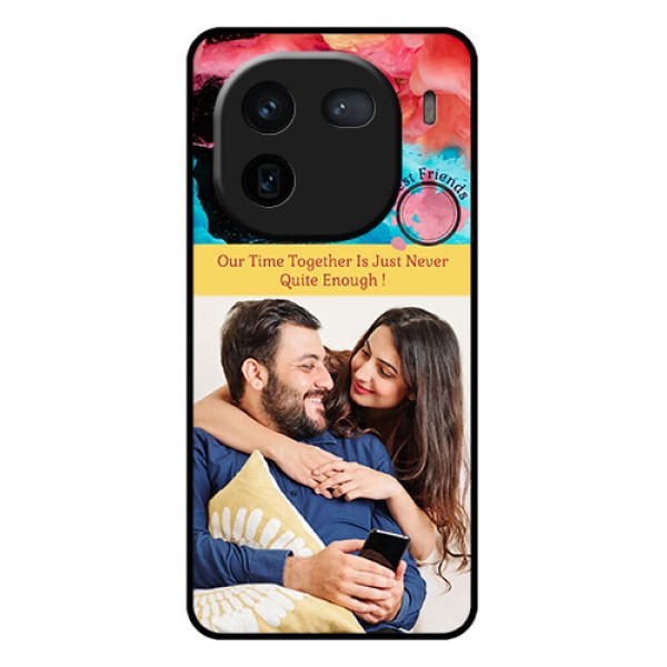 iQOO 12 5G Custom Glass Phone Case - Quote With Acrylic Painting Design