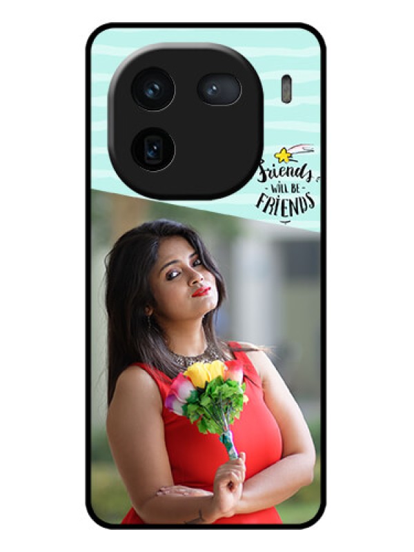 Custom iQOO 12 5G Custom Glass Phone Case - Friends Picture Icon Design