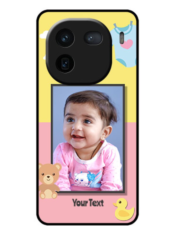 Custom iQOO 12 5G Custom Glass Phone Case - Kids 2 Color Design