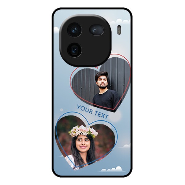 iQOO 12 5G Custom Glass Phone Case - Blue Color Couple Design