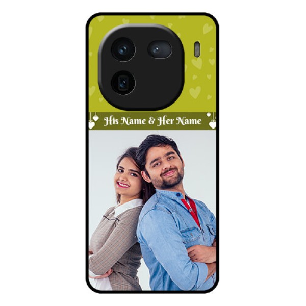 iQOO 12 5G Custom Glass Phone Case - You & Me Heart Design