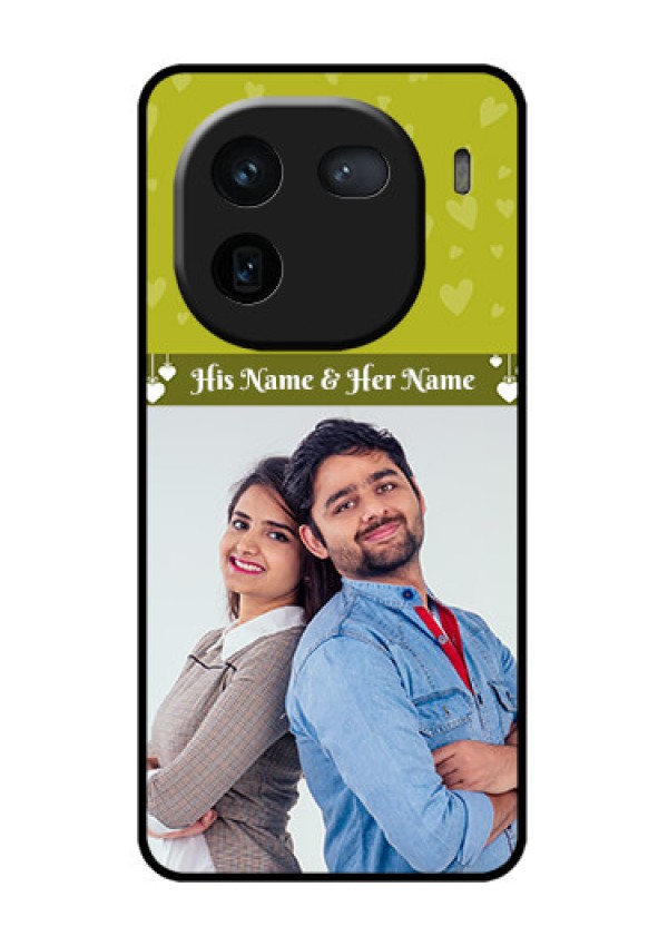 iQOO 12 5G Custom Glass Phone Case - You & Me Heart Design