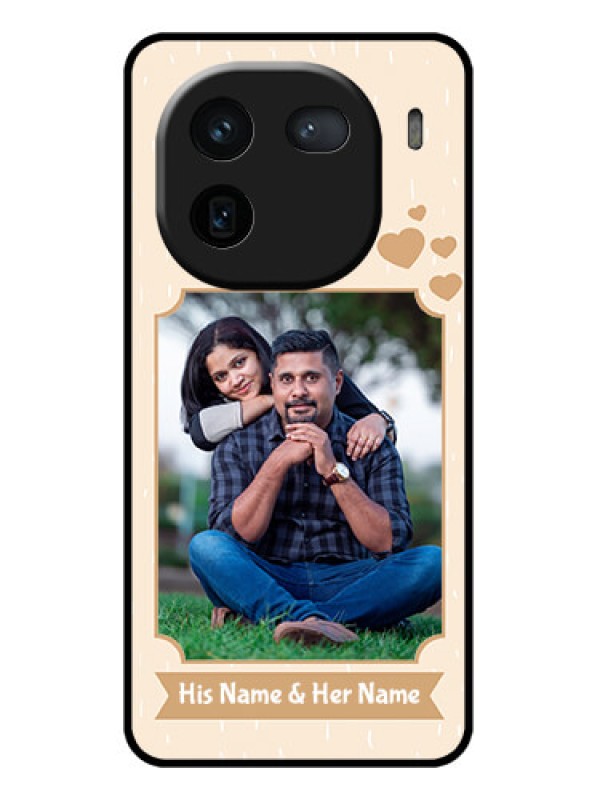 Custom iQOO 12 5G Custom Glass Phone Case - With Confetti Love Design