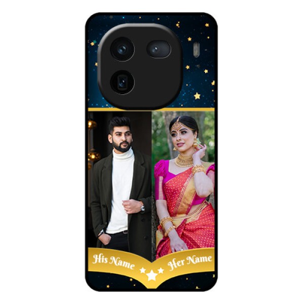 iQOO 12 5G Custom Glass Phone Case - Galaxy Stars Backdrop Design