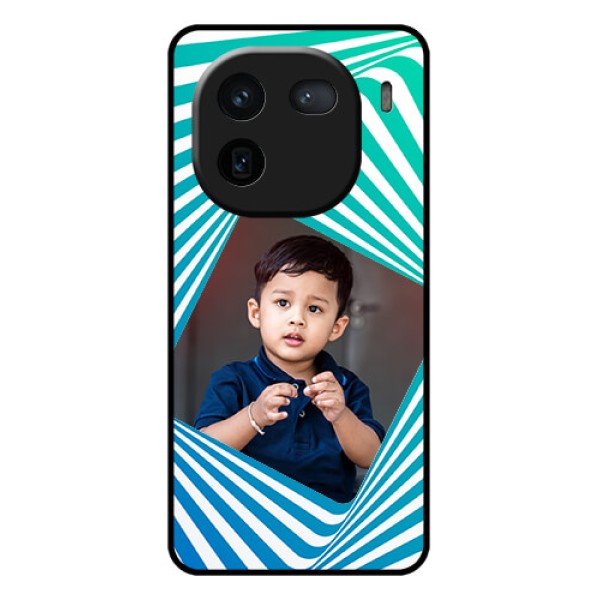 iQOO 12 5G Custom Glass Phone Case - Abstract Spiral Design