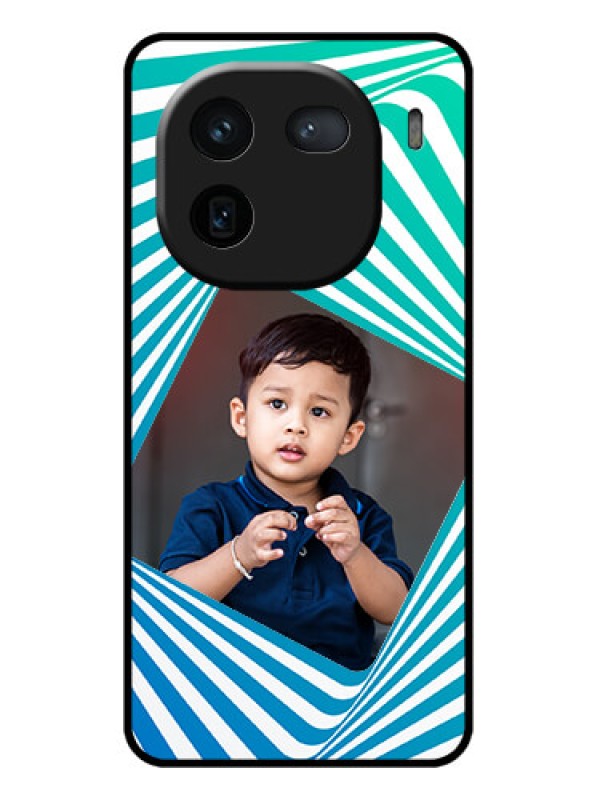 Custom iQOO 12 5G Custom Glass Phone Case - Abstract Spiral Design