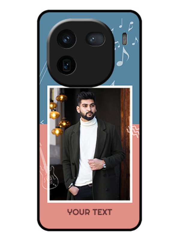 Custom iQOO 12 5G Custom Glass Phone Case - With Color Musical Note Design