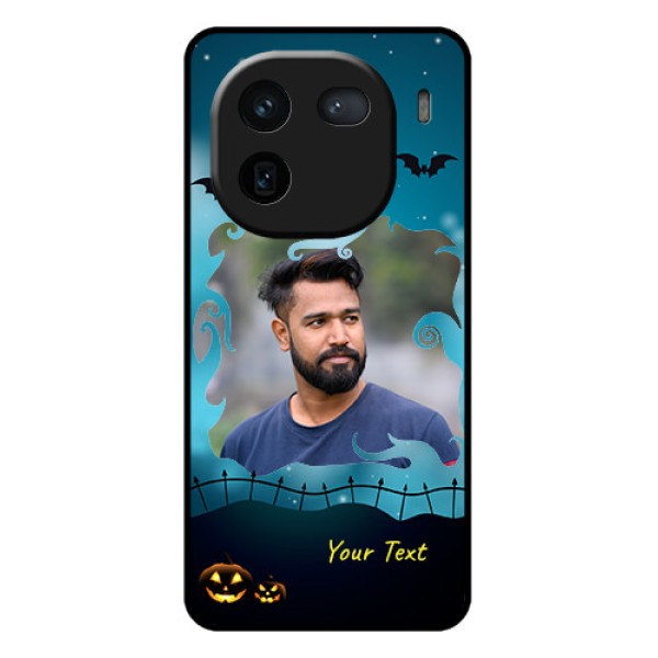 iQOO 12 5G Custom Glass Phone Case - Halloween Frame Design