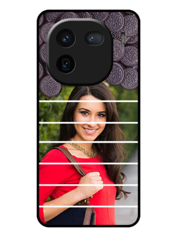 Custom iQOO 12 5G Custom Glass Phone Case - With Oreo Biscuit Design