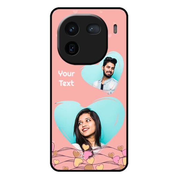 iQOO 12 5G Custom Glass Phone Case - Love Doodle Design