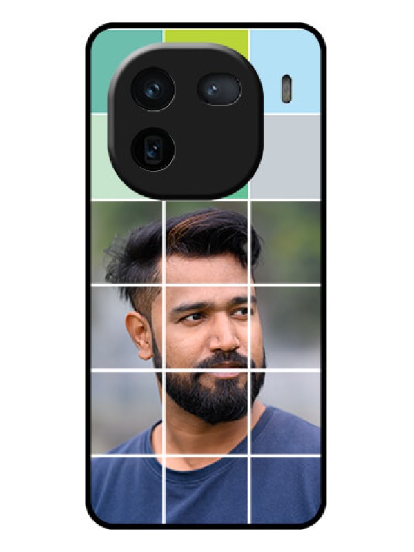 Custom iQOO 12 5G Custom Glass Phone Case - With White Box Pattern