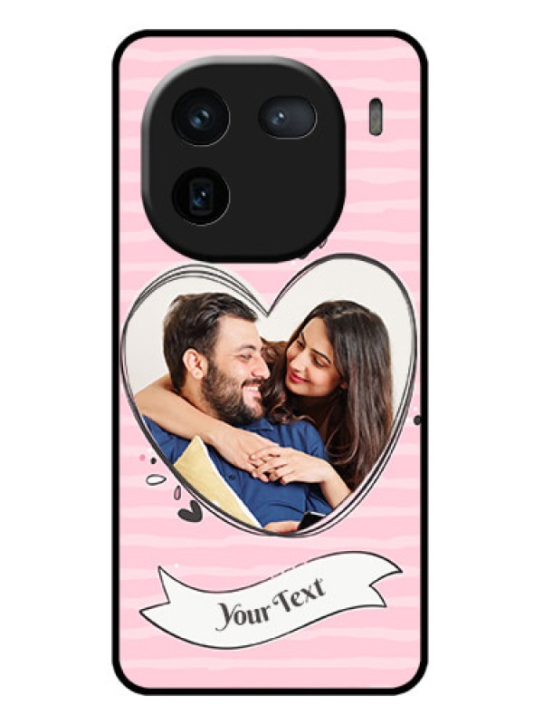 Custom iQOO 12 5G Custom Glass Phone Case - Vintage Heart Design