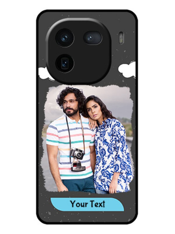 Custom iQOO 12 5G Custom Glass Phone Case - Splashes With Love Doodles Design