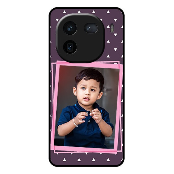 iQOO 12 5G Custom Glass Phone Case - Triangle Pattern Dotted Design iQOO 12 5G Custom Glass Phone Case - Triangle Pattern Dotted Design