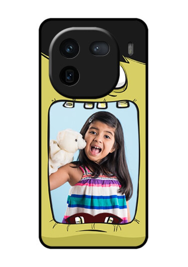 iQOO 12 5G Custom Glass Phone Case - Cartoon Monster Back Case Design
