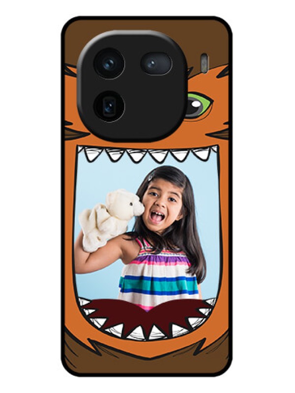 Custom iQOO 12 5G Custom Glass Phone Case - Owl Monster Back Case Design